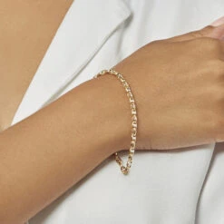 Bracelet Fideline Or Bicolore -Fanny Boutique B3BF2W0308 model1