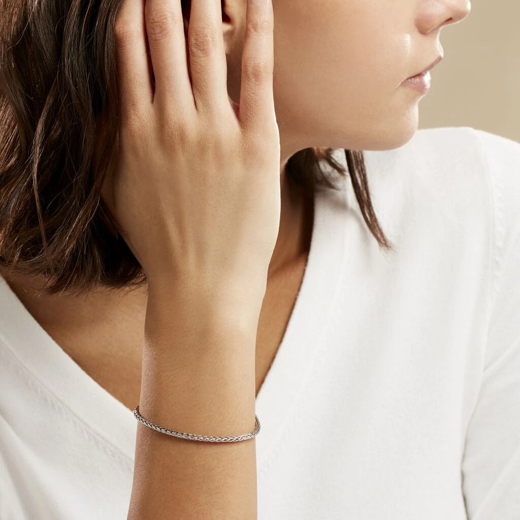 Bracelet Jayna Maille Palmier Or Blanc 7 Bracelet Jayna Maille Palmier Or Blanc – Image 5