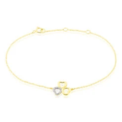 Bracelet Or Jaune Helisende Diamants