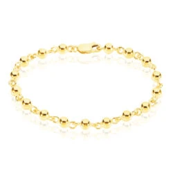 Bracelet Diona Maille Boule Or Jaune