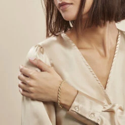 Bracelet Jerry Maille Corde Or Jaune -Fanny Boutique B3BFJW0059 model0