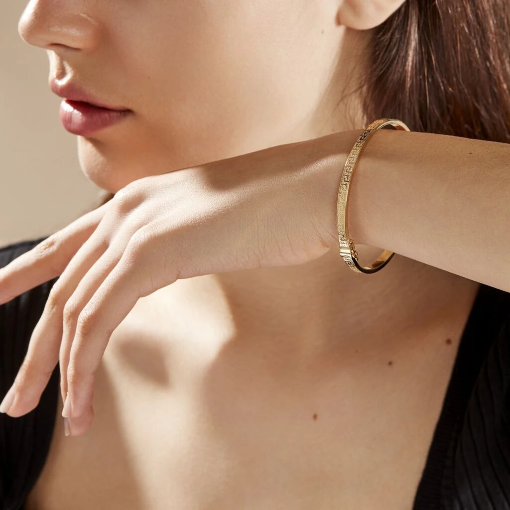 Bracelet Jonc Capucina Grec Or Jaune 7 Bracelet Jonc Capucina Grec Or Jaune – Image 5