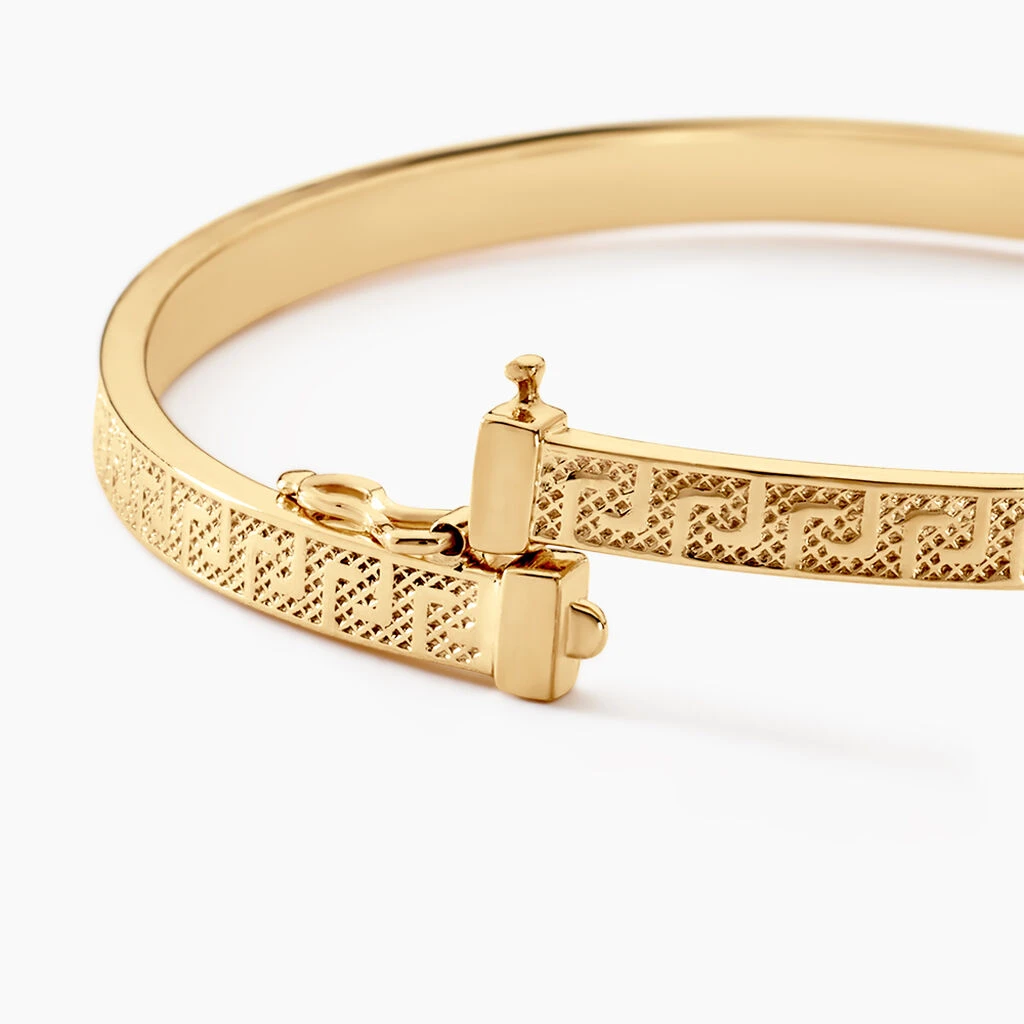 Bracelet Jonc Capucina Grec Or Jaune 4 Bracelet Jonc Capucina Grec Or Jaune – Image 2