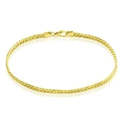 Bracelet Loup Or Jaune