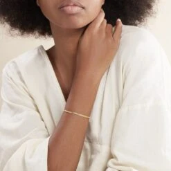 Bracelet Loup Or Jaune -Fanny Boutique B3BFJW0478 model0 1