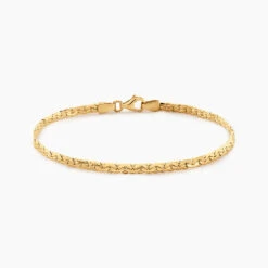 Bracelet Ivy Maille Haricot Or Jaune