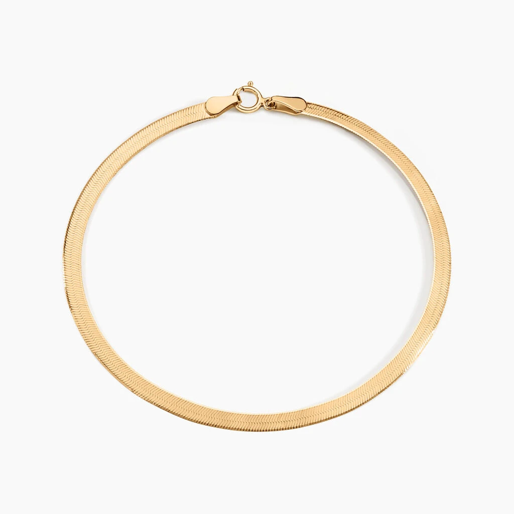 Bracelet Droit Lisse Or Jaune 3 Bracelet Droit Lisse Or Jaune