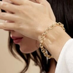 Bracelet Maille Or Jaune -Fanny Boutique B3BFJW0788 model0