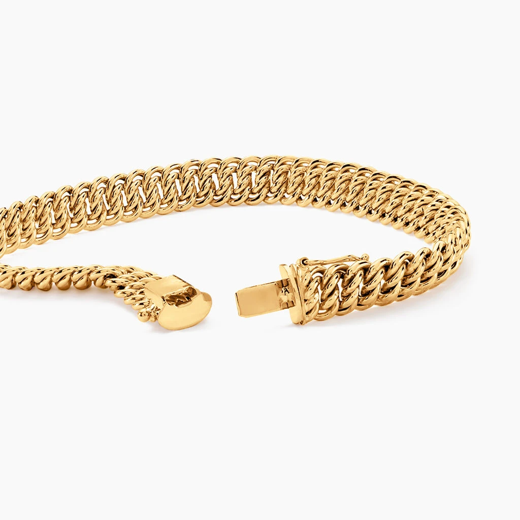 Bracelet Jimmy Maille Americaine Or Jaune 4 Bracelet Jimmy Maille Americaine Or Jaune – Image 2