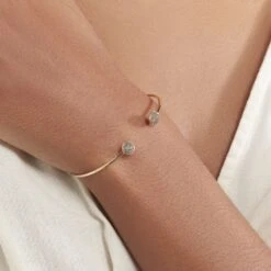 Bracelet Jonc Eryne Or Jaune -Fanny Boutique B3BFJW0948 model1