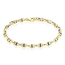 Bracelet Carlo Maille Marine Ronde Or Bicolore