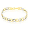 Bracelet Iris Maille Gourmette Or Bicolore