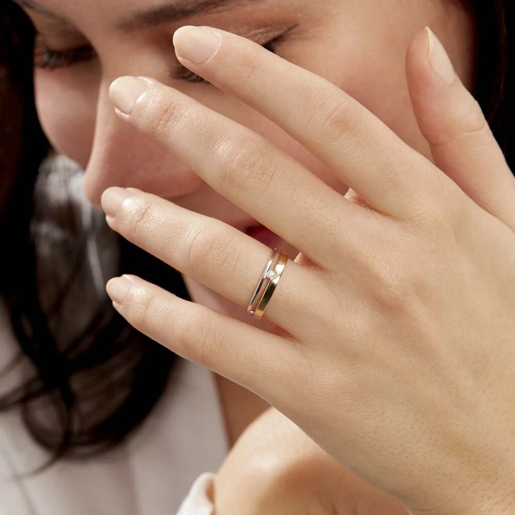 Bague Lola Or Bicolore Diamant 6 Bague Lola Or Bicolore Diamant – Image 4