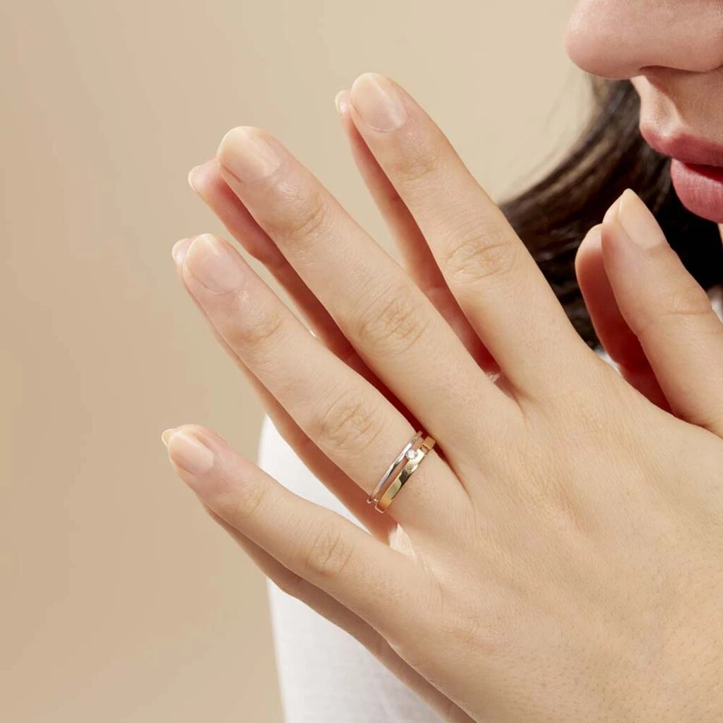 Bague Lola Or Bicolore Diamant 7 Bague Lola Or Bicolore Diamant – Image 5