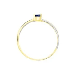 Bague Hannah Or Bicolore Saphir -Fanny Boutique B3DF2SB716 view2