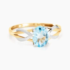 Bague Bonnie Or Bicolore Topaze