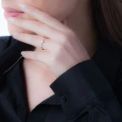 Bague Solitaire Victoria Or Blanc Diamant -Fanny Boutique B3DFBDW03N model0