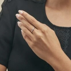 Bague Solitaire Veronika Or Blanc Diamant 10 Bague Solitaire Veronika Or Blanc Diamant -Fanny Boutique B3DFBDW04B model1