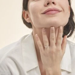 Bague Solitaire Flora Or Blanc Diamant -Fanny Boutique B3DFBDW1K2 model1