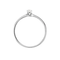 Bague Solitaire Flora Or Blanc Diamant -Fanny Boutique B3DFBDW1K2 view2