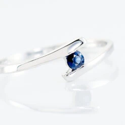 Bague Tamyra Or Blanc Saphir -Fanny Boutique B3DFBSB025 view3