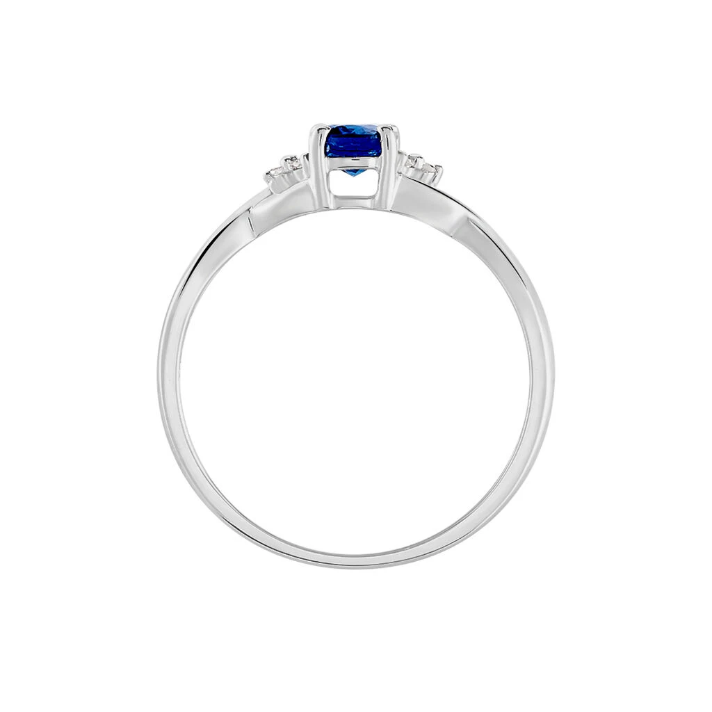 Bague Cassie Or Blanc Saphir Et Diamant 5 Bague Cassie Or Blanc Saphir Et Diamant – Image 3