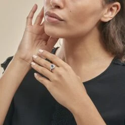 Bague Ivan Or Blanc Saphir Et Diamant -Fanny Boutique B3DFBSB486 model0