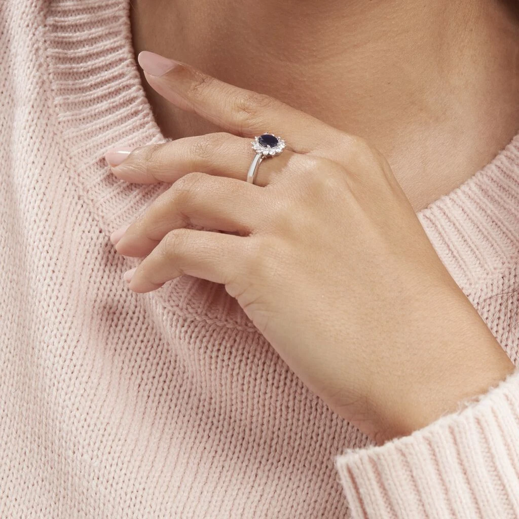 Bague Vladimir Or Blanc Saphir Et Diamant 8 Bague Vladimir Or Blanc Saphir Et Diamant – Image 6