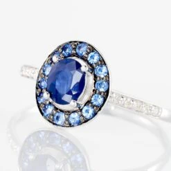 Bague Leona Or Blanc Saphir Diamant -Fanny Boutique B3DFBSB601 view3