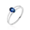Bague Alyse Or Blanc Saphir Et Diamant