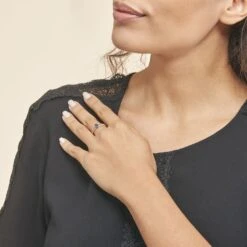 Bague Alyse Or Blanc Saphir Et Diamant -Fanny Boutique B3DFBSB640 model0