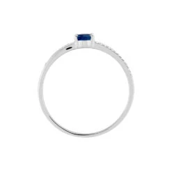 Bague Alyse Or Blanc Saphir Et Diamant -Fanny Boutique B3DFBSB640 view2