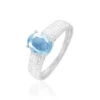 Bague Crista Or Blanc Topaze Et Diamant -Fanny Boutique B3DFBTB494 master