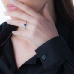 Bague Crista Or Blanc Topaze Et Diamant -Fanny Boutique B3DFBTB494 model0