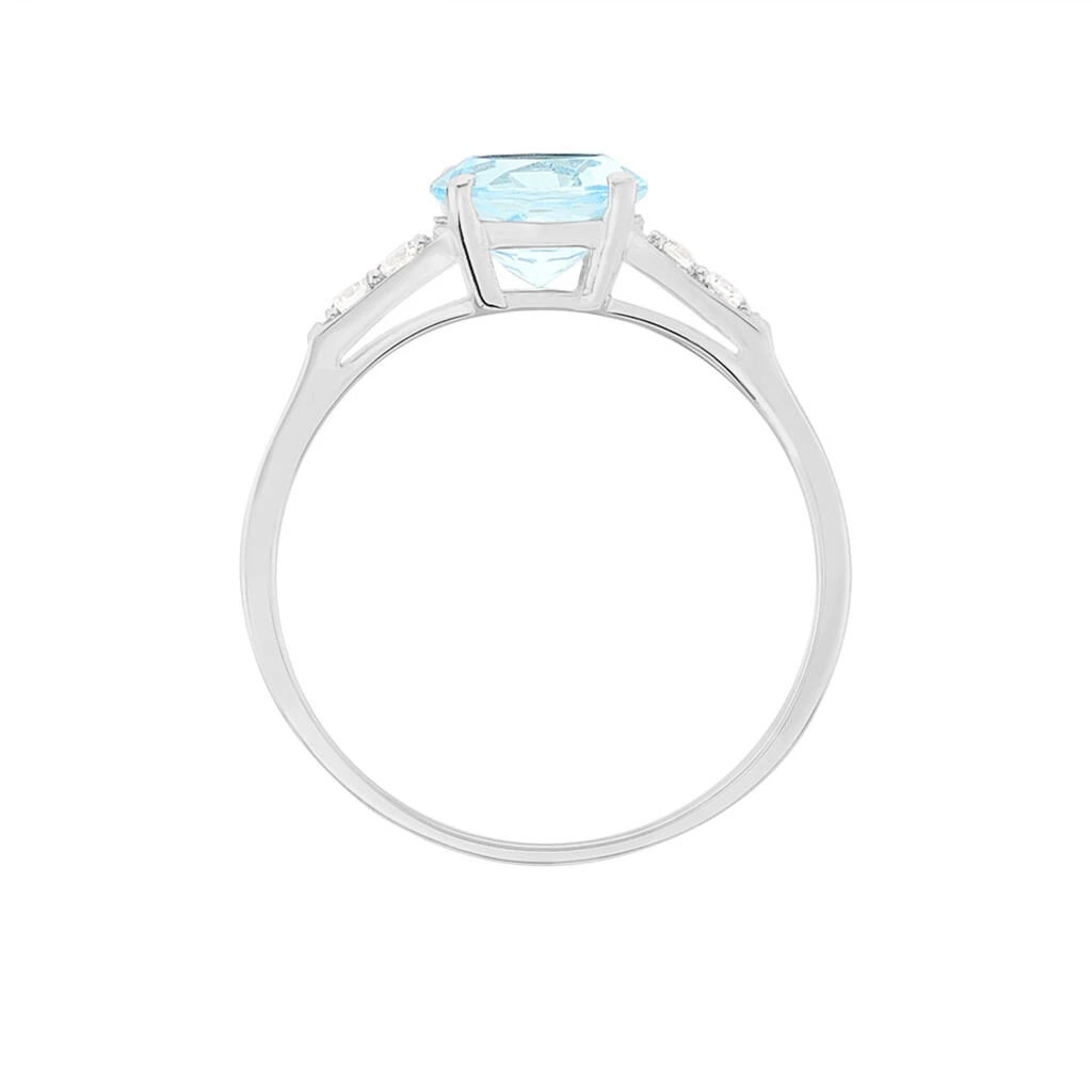Bague Maysara Or Blanc Topaze Et Oxyde De Zirconium 5 Bague Maysara Or Blanc Topaze Et Oxyde De Zirconium – Image 3