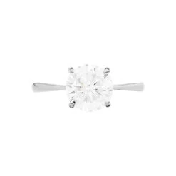 Bague Solitaire Abriel Or Blanc Oxyde De Zirconium -Fanny Boutique B3DFBZW051 view1