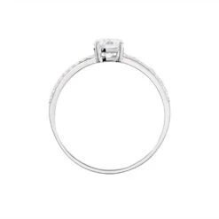 Solitaire Dayna Or Blanc Oxydes De Zirconium -Fanny Boutique B3DFBZW0N5 view2