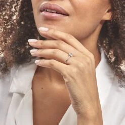 Bague Beline Or Blanc Oxyde De Zirconium -Fanny Boutique B3DFBZW141 model0