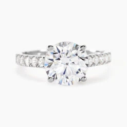 Bague Solitaire Terese Or Blanc Oxyde De Zirconium