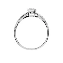 Bague Evita Or Blanc Oxyde De Zirconium -Fanny Boutique B3DFBZW524 view2