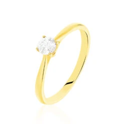 Bague Solitaire Victoria Or Jaune Diamant