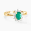Bague Vladimir Or Jaune Emeraude Diamant