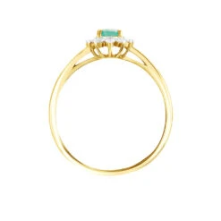 Bague Vladimir Or Jaune Emeraude Diamant -Fanny Boutique B3DFJEV223 view2