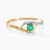 Bague Or Jaune Karmele Emeraude