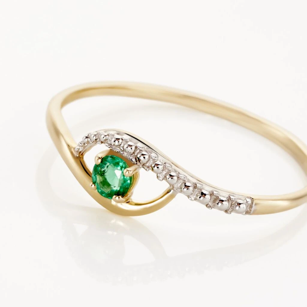 Bague Or Jaune Karmele Emeraude 6 Bague Or Jaune Karmele Emeraude – Image 4