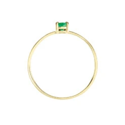 Bague Solitaire Or Jaune Urana Emeraude 8 Bague Solitaire Or Jaune Urana Emeraude -Fanny Boutique B3DFJEV468 view2