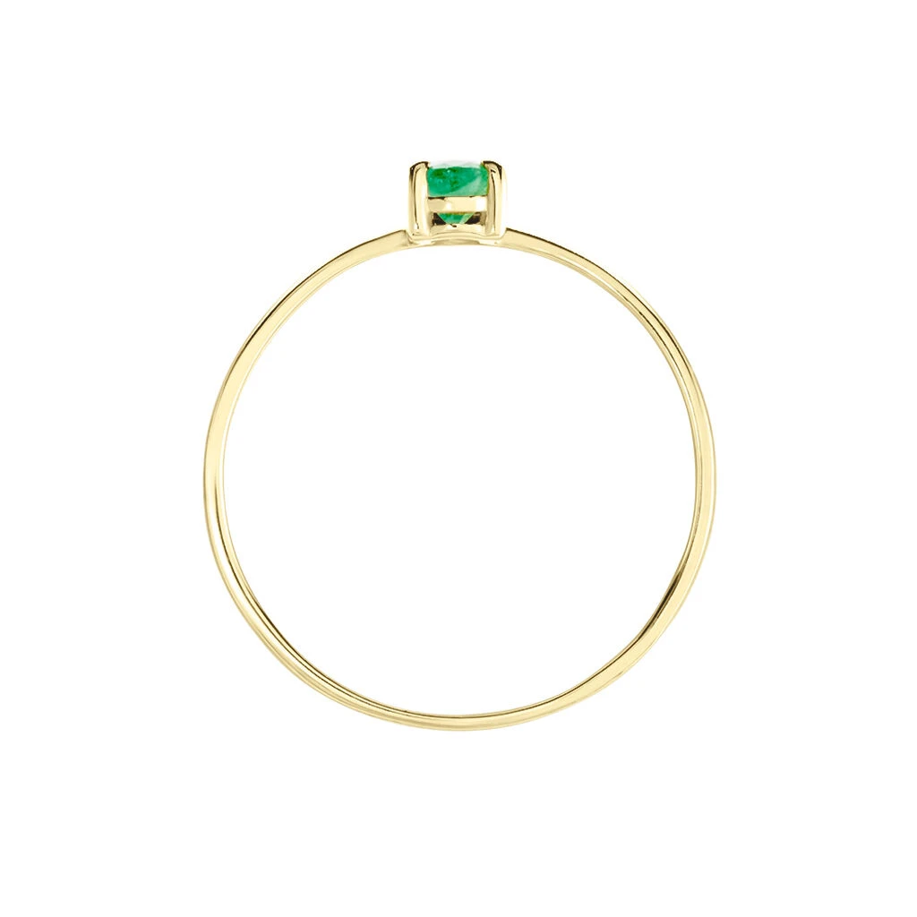 Bague Solitaire Or Jaune Urana Emeraude 5 Bague Solitaire Or Jaune Urana Emeraude – Image 3