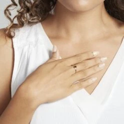 Solitaire Or Jaune Lily Quartz -Fanny Boutique B3DFJQL002 model0