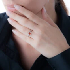 Bague Anja Or Jaune Rubis Et Diamant -Fanny Boutique B3DFJRR406 model0