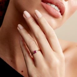 Bague Or Jaune Cassie Rubis Diamants -Fanny Boutique B3DFJRR597 model0